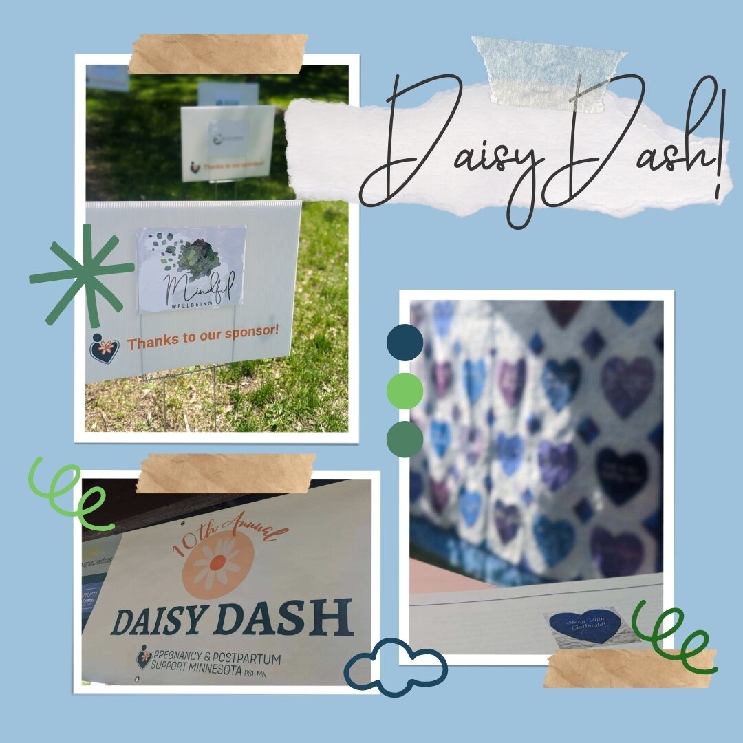We had the pleasure of being at the 10th annual Daisy Dash to support Pregnancy and Postpartum Support Minnesota again this year!! 

We LOVE days like today when we get to connect with the community and celebrate those who have recovered from mental 
